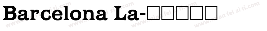 Barcelona La字体转换